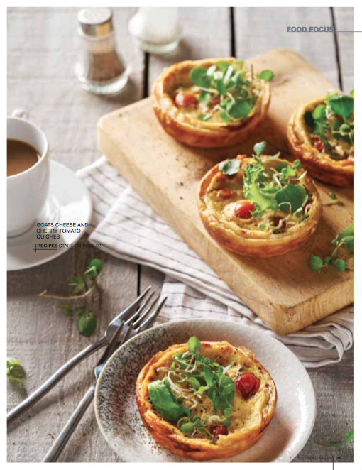 Quiche food styling by Butter & Basil
