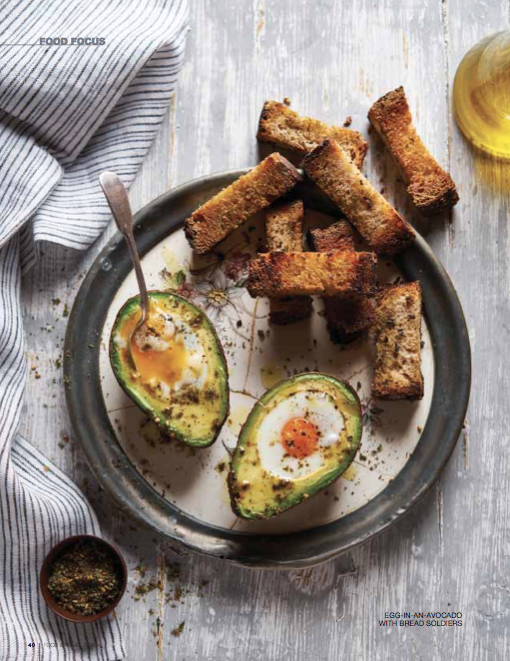 Egg in avocado food styling by Butter & Basil