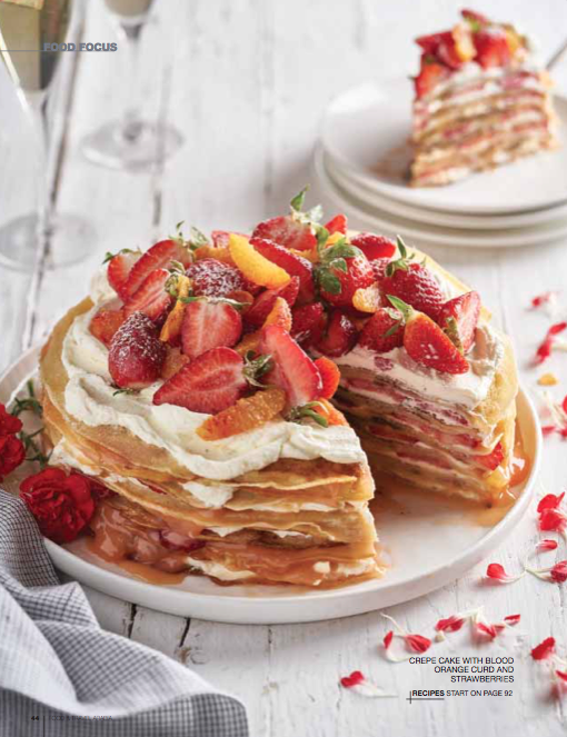 Crepe cake food styling by Butter & Basil